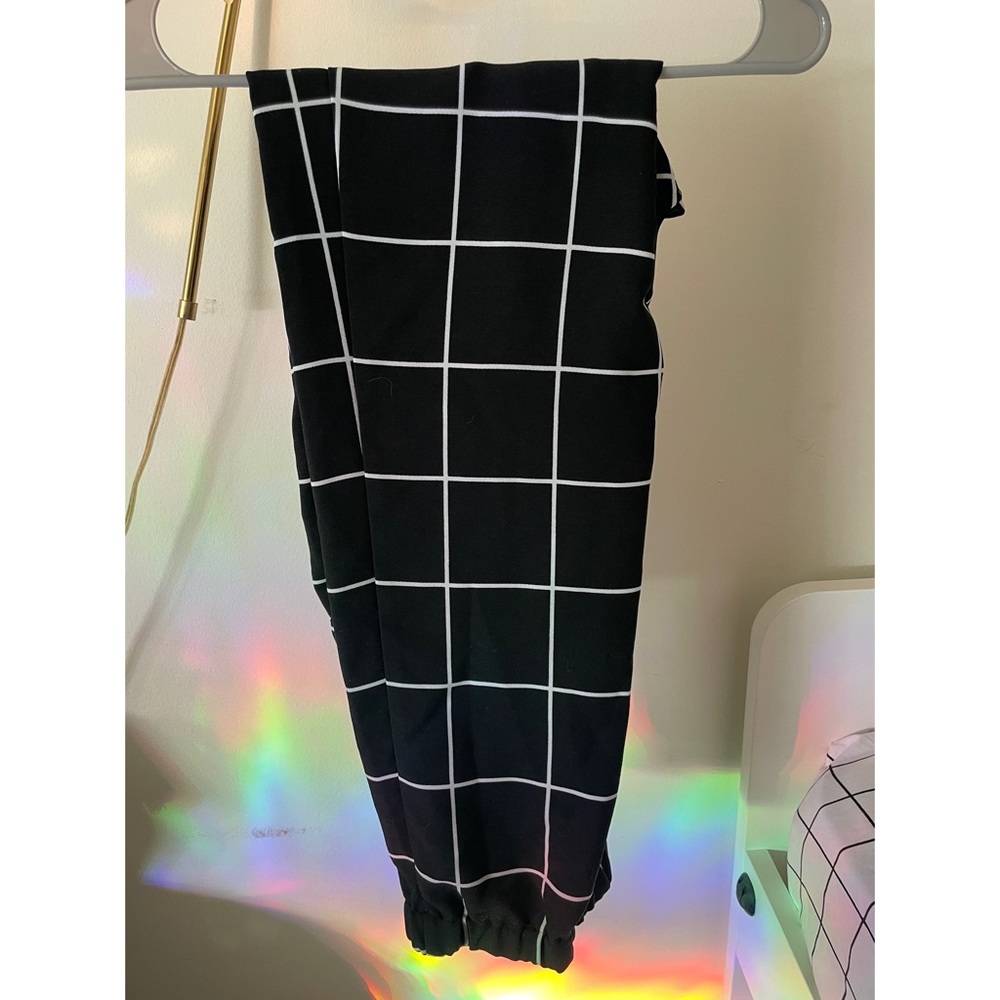 Plaid business pants